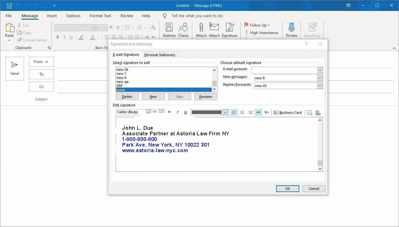 edit signature step 4