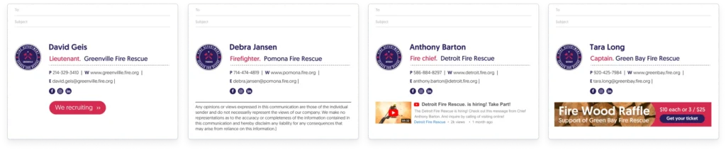 email signature solutions for public sector