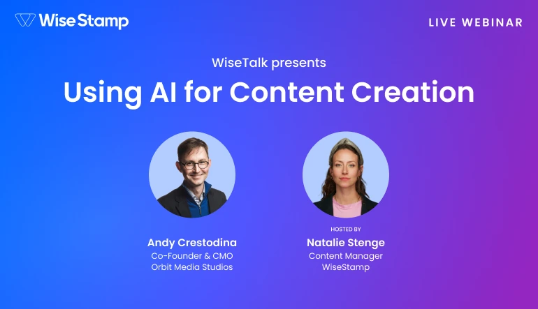 Using AI for Content Creation webinar thumbnail
