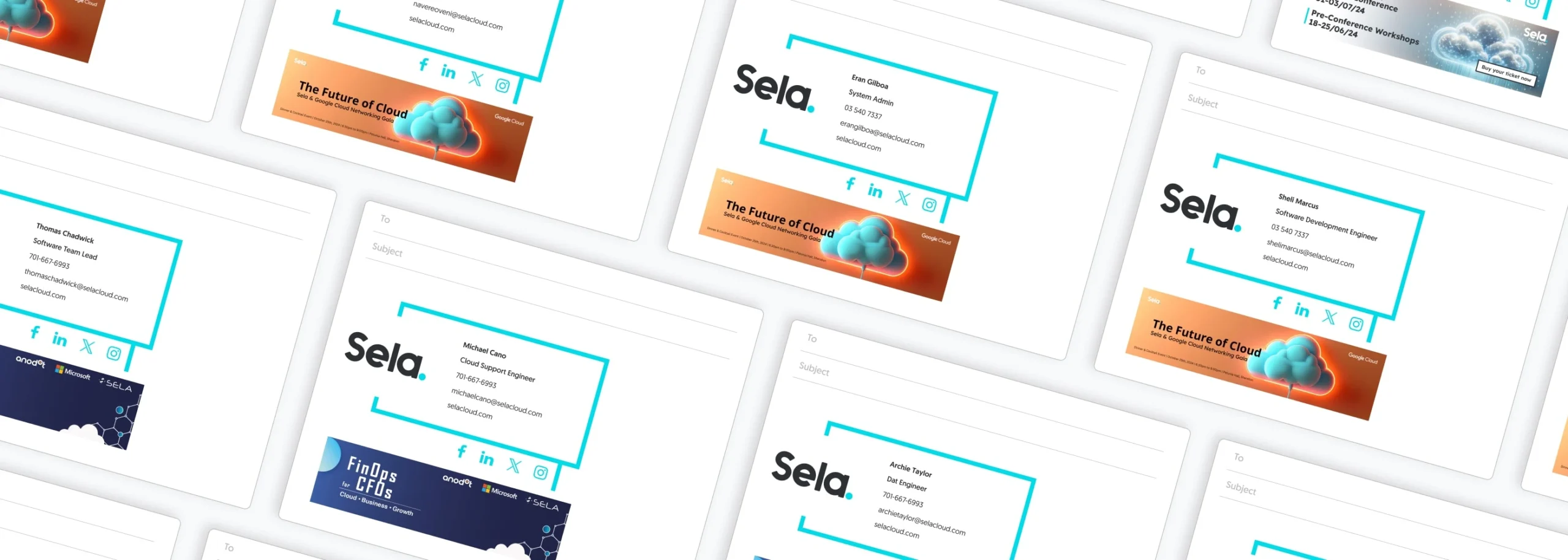Sela Cloud email signatures