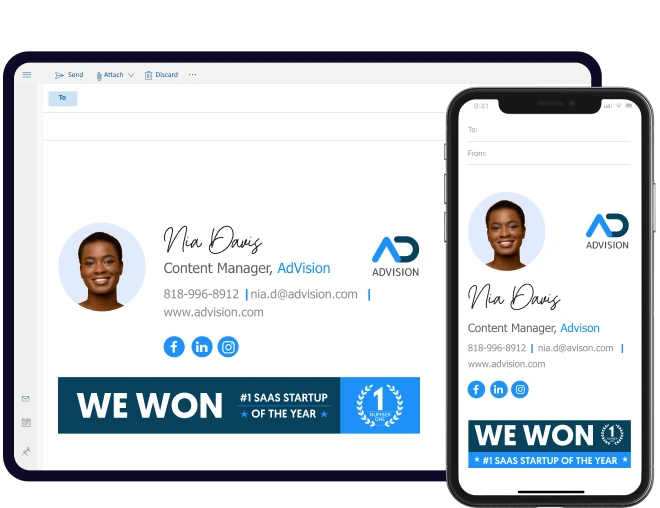 WiseStamp email signature generator and email signature manager