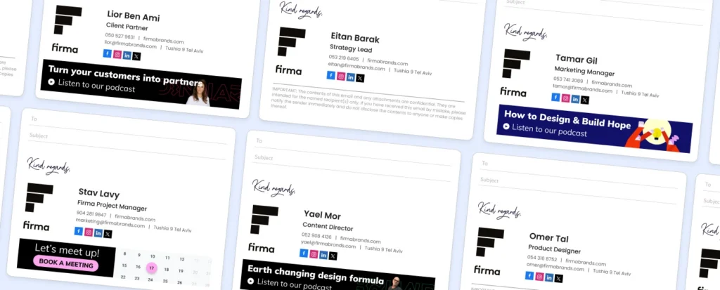 Firma email signatures
