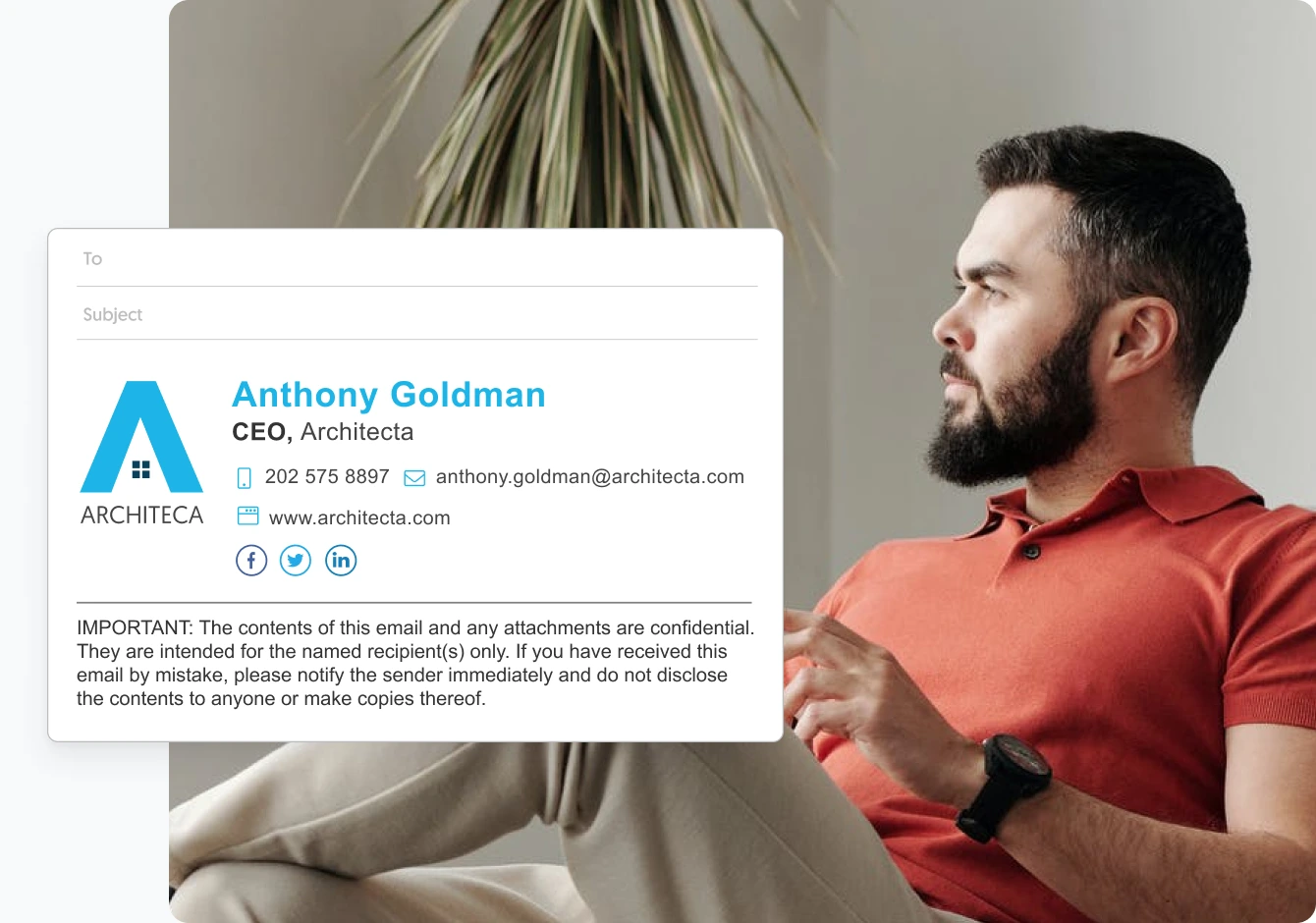 Professional business email signature templates and examples - WiseStamp