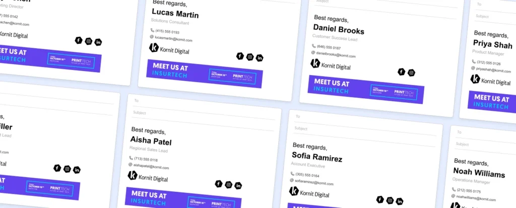 kornit email signatures