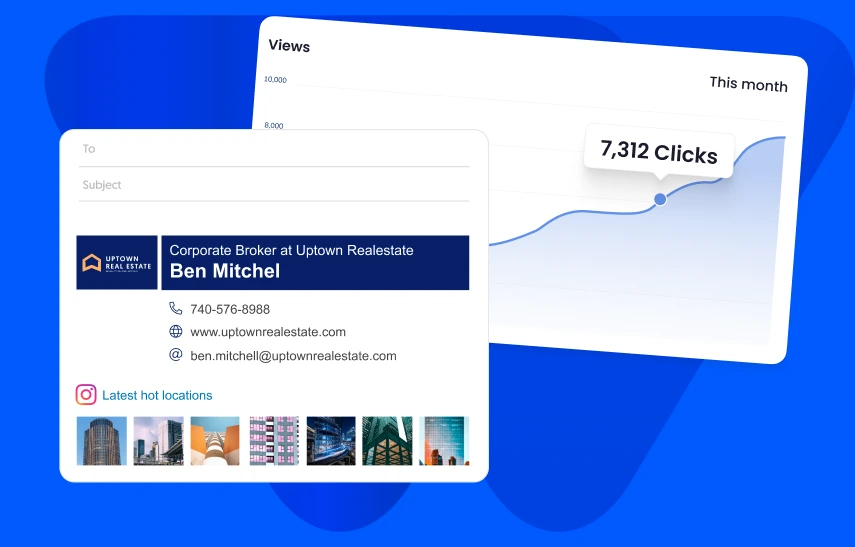 WiseStamp real estate CTA image