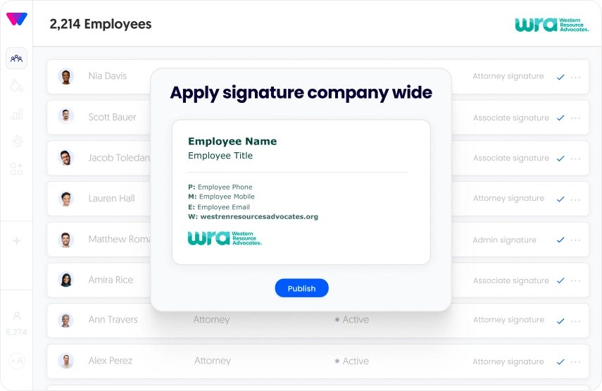 manage employees for law firms