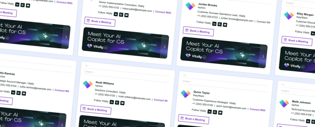 Vitally email signatures