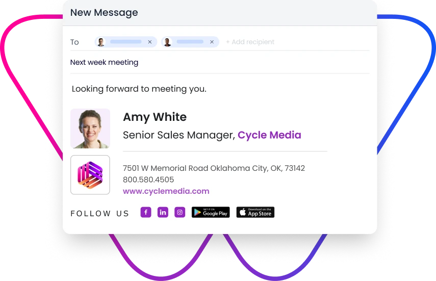 WiseStamp email signature solution for Sales executives