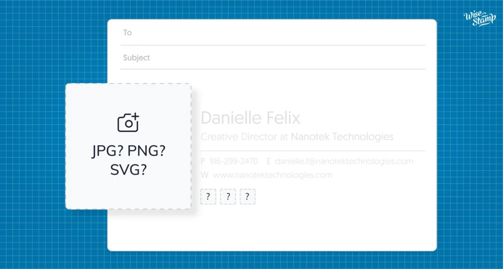 Best email signature file format 