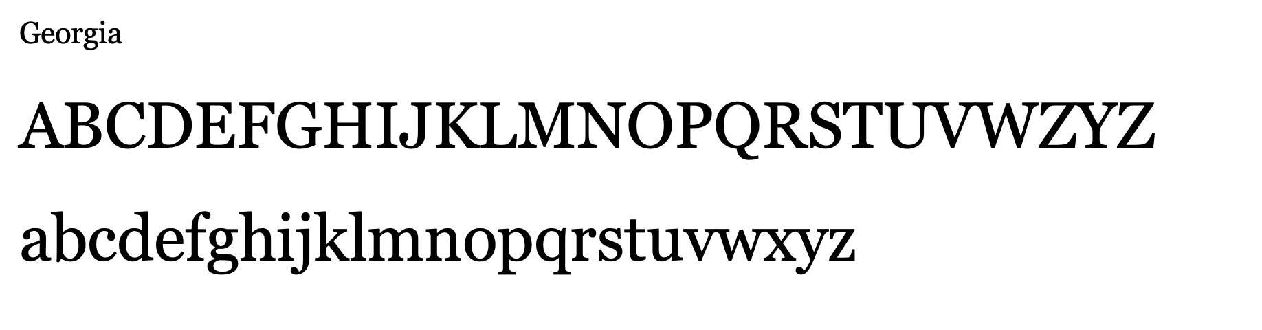 Georgia best email signature font