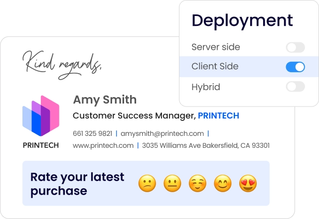 Server Side vs Client Side Email Signature Management