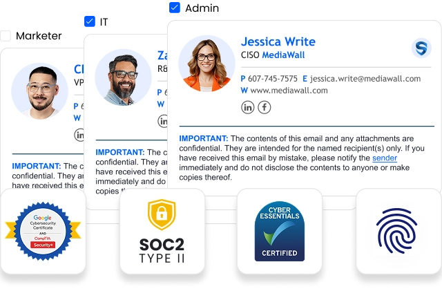 how to do email signature management security review