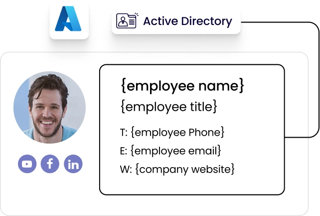how to integrate Azure active directory with email signatures