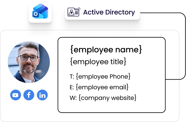 how to configure Outlook signature active directory sync
