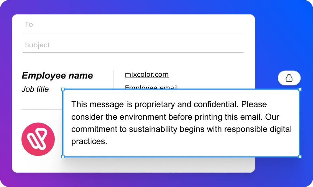 WiseStamp email signature management solution for legal and compliance