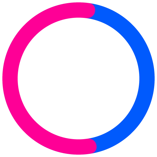 58% percentage