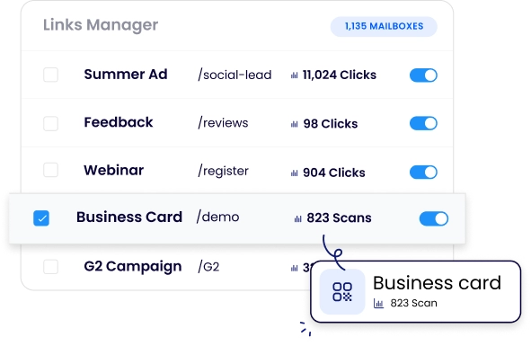 WiseStamp link manager concept