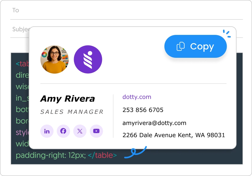 create html signature for apple mail