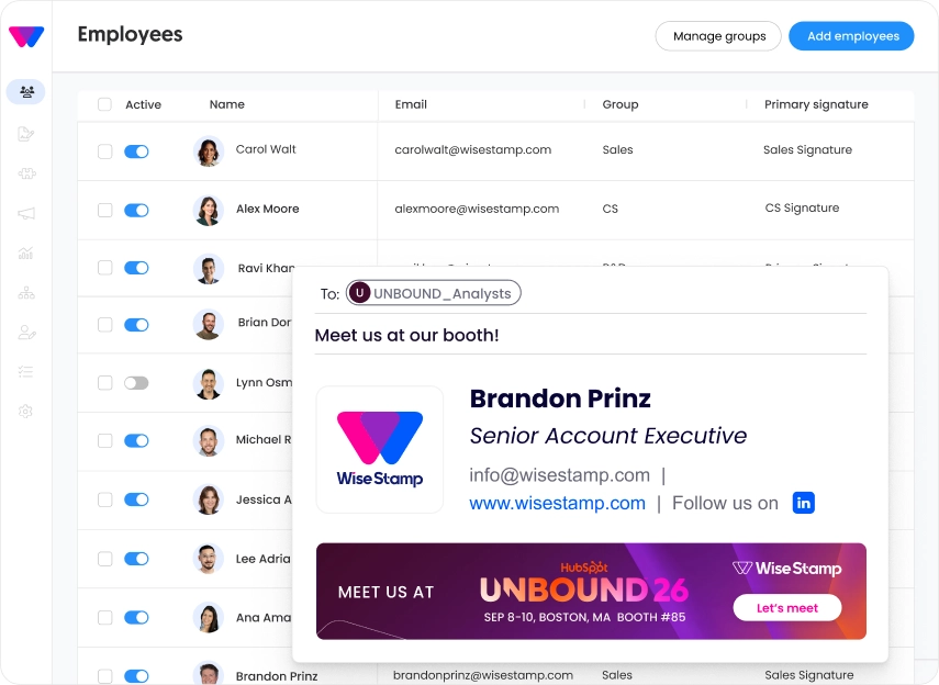 UNBOUND26 employee banner