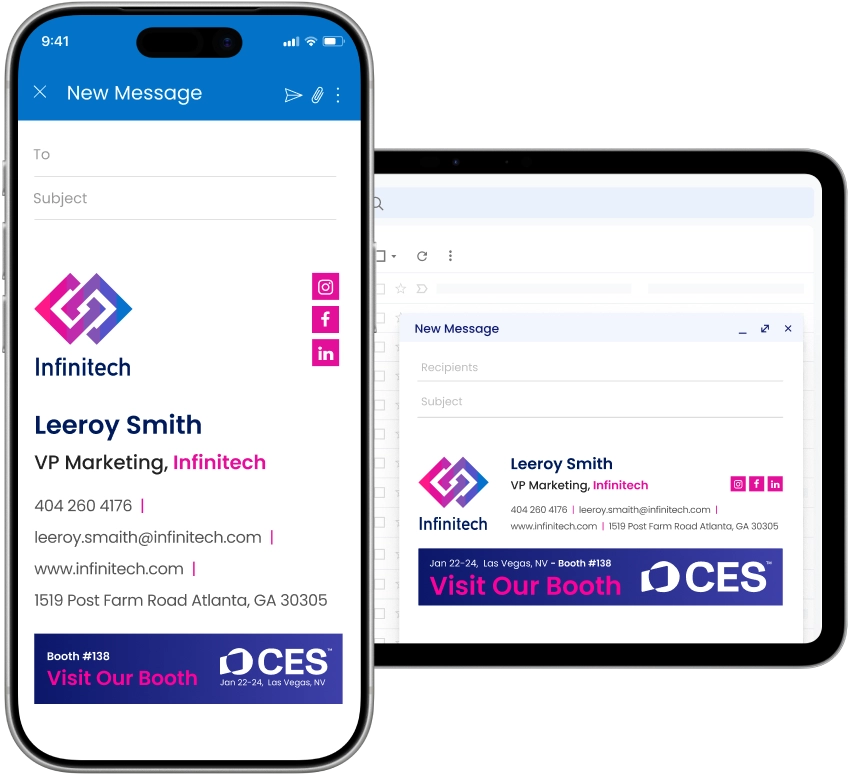 responsive email signatures in different email platforms
